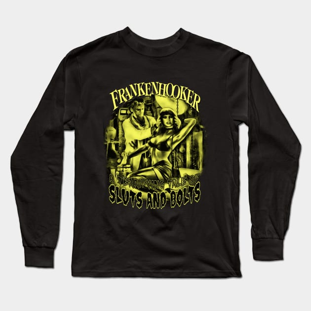 Sluts And Bolts Oil Painting (Yellow Version) Long Sleeve T-Shirt by The Dark Vestiary